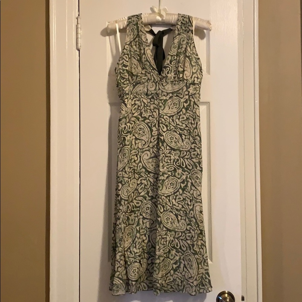 A Pea in the Pod silk maternity dress, size small